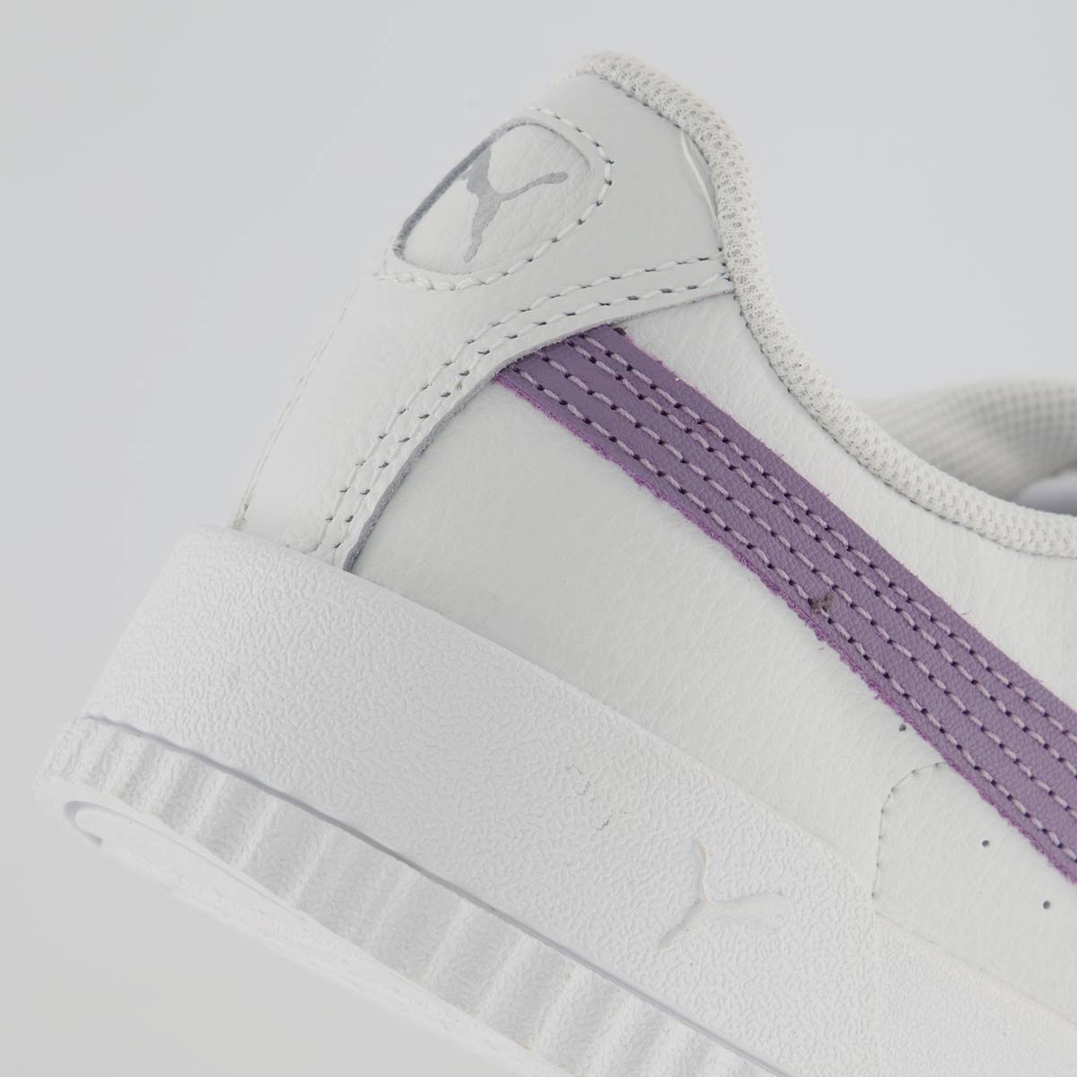 Tênis Puma Carina BDP Feminino Branco e Lilás Branco/Roxo 6