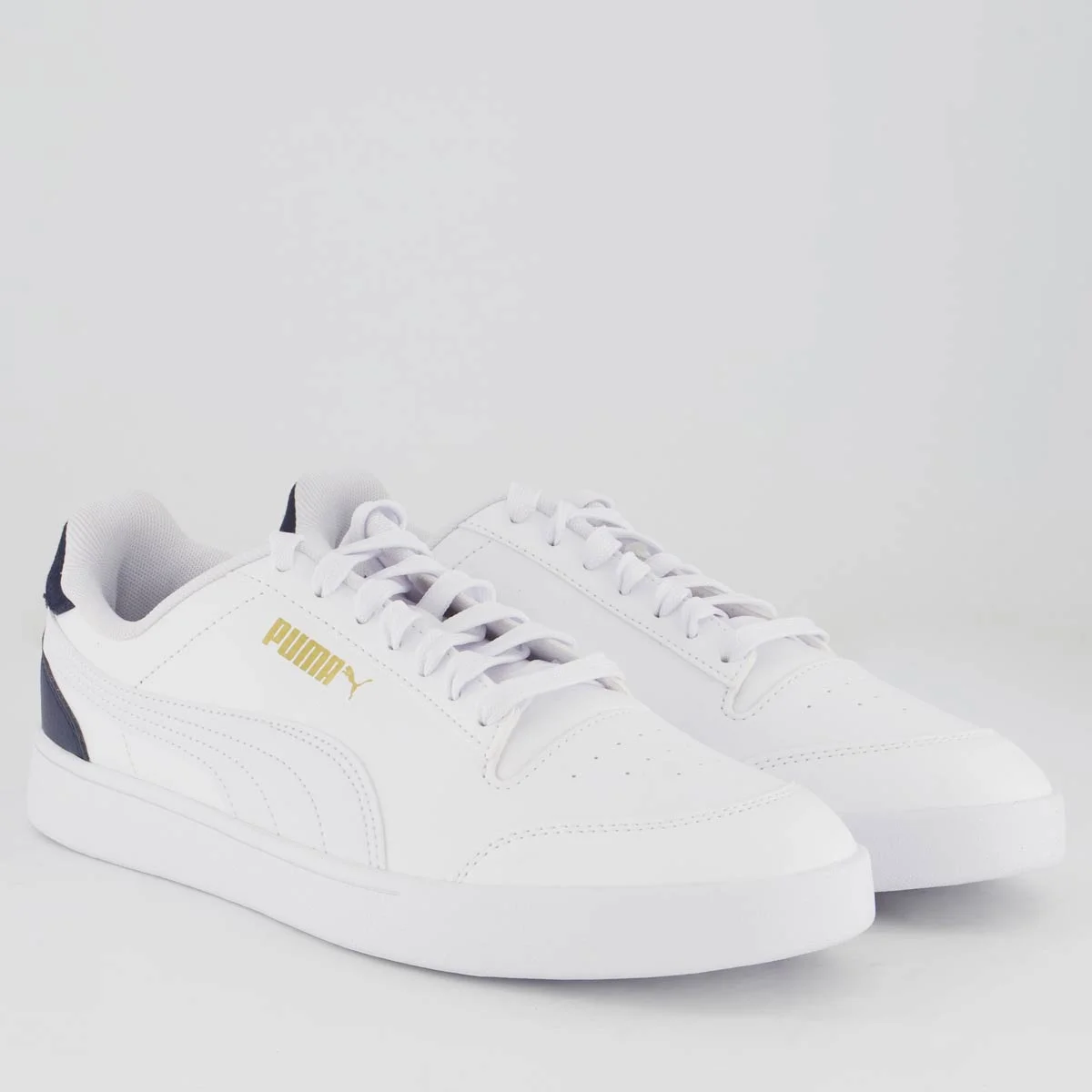 Tênis Puma Shuffle Branco e Dourado Branco/Dourado 2