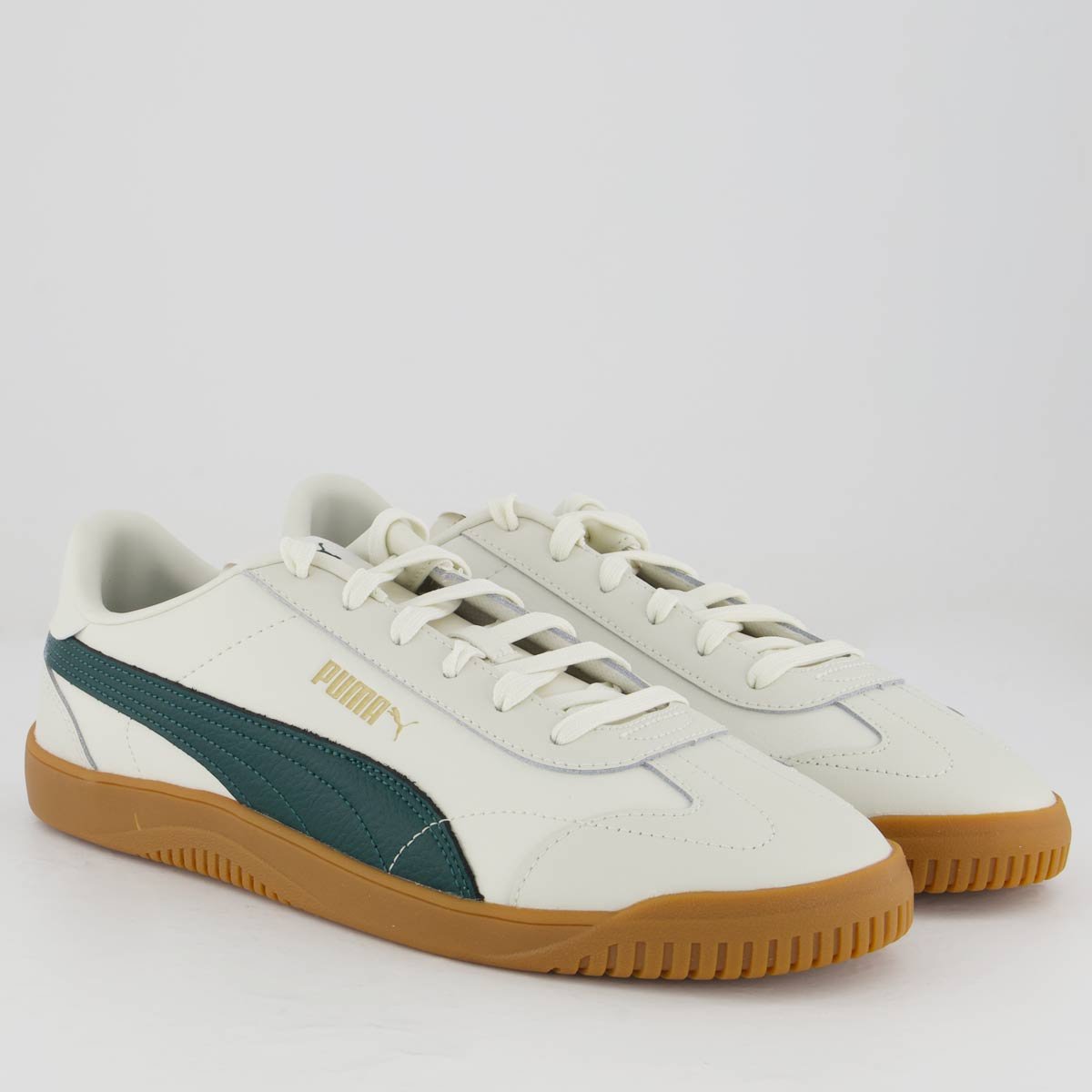 Tênis Puma Club 5V5 Bege e Verde Bege/Verde 2