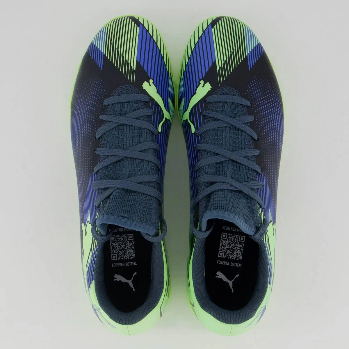 Chuteira Puma Future 7 Play IT Futsal Preta e Verde Preto/Verde 4