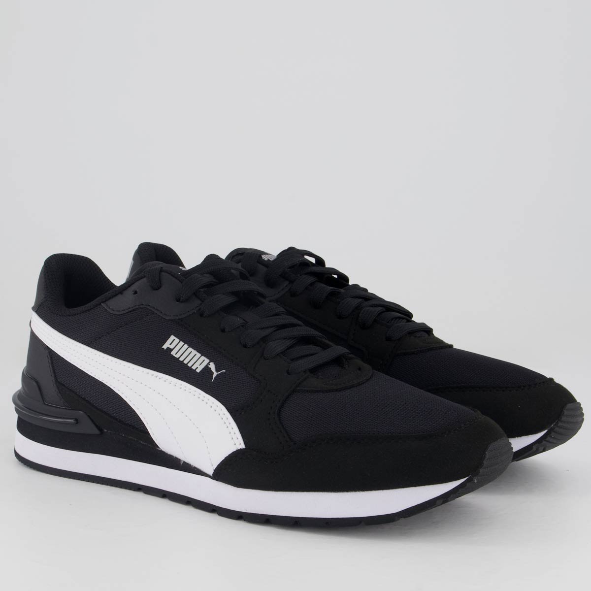 Tênis Puma ST Runner V4 Mesh Preto e Branco Preto/Branco 2