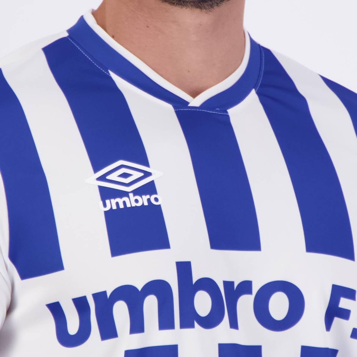 Camisa Umbro Sponsor Branca e Azul Branco/Azul 5
