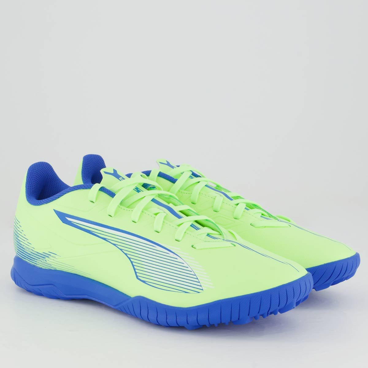 Chuteira Puma Ultra 5 Play Society Verde e Branco Verde/Branco 2