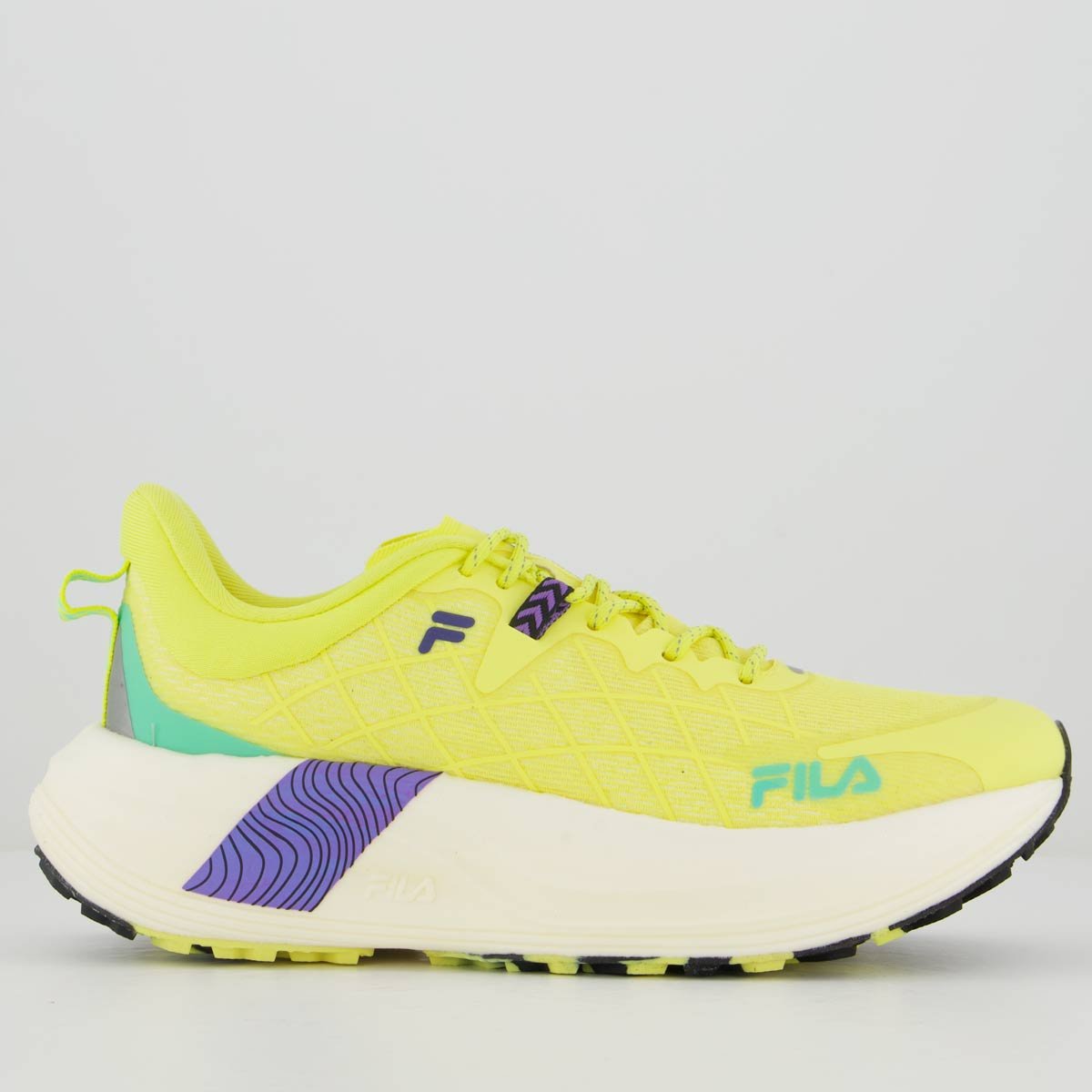 Tênis Fila Racer Skytrail Feminino Amarelo e Roxo Amarelo/Roxo 1