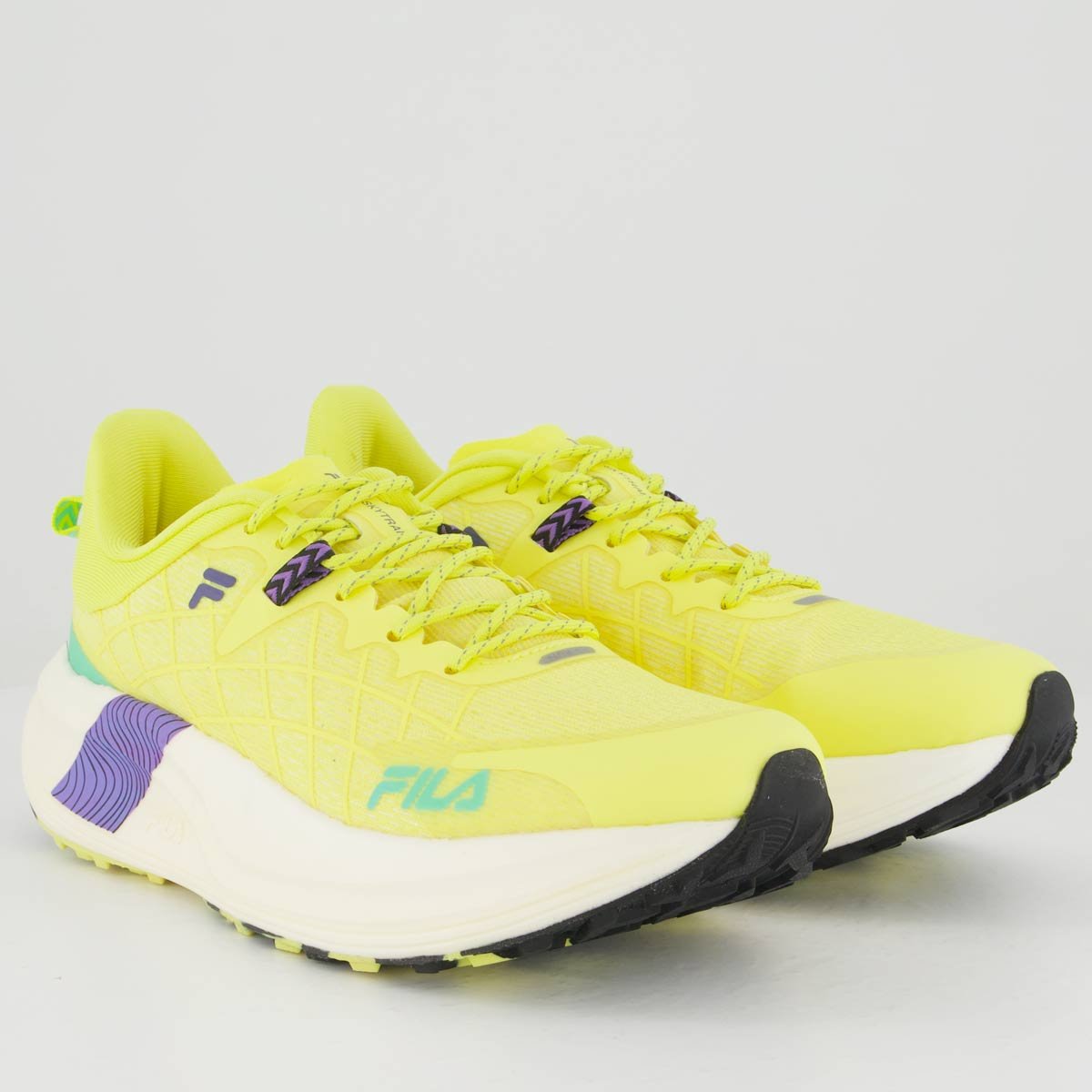 Tênis Fila Racer Skytrail Feminino Amarelo e Roxo Amarelo/Roxo 2