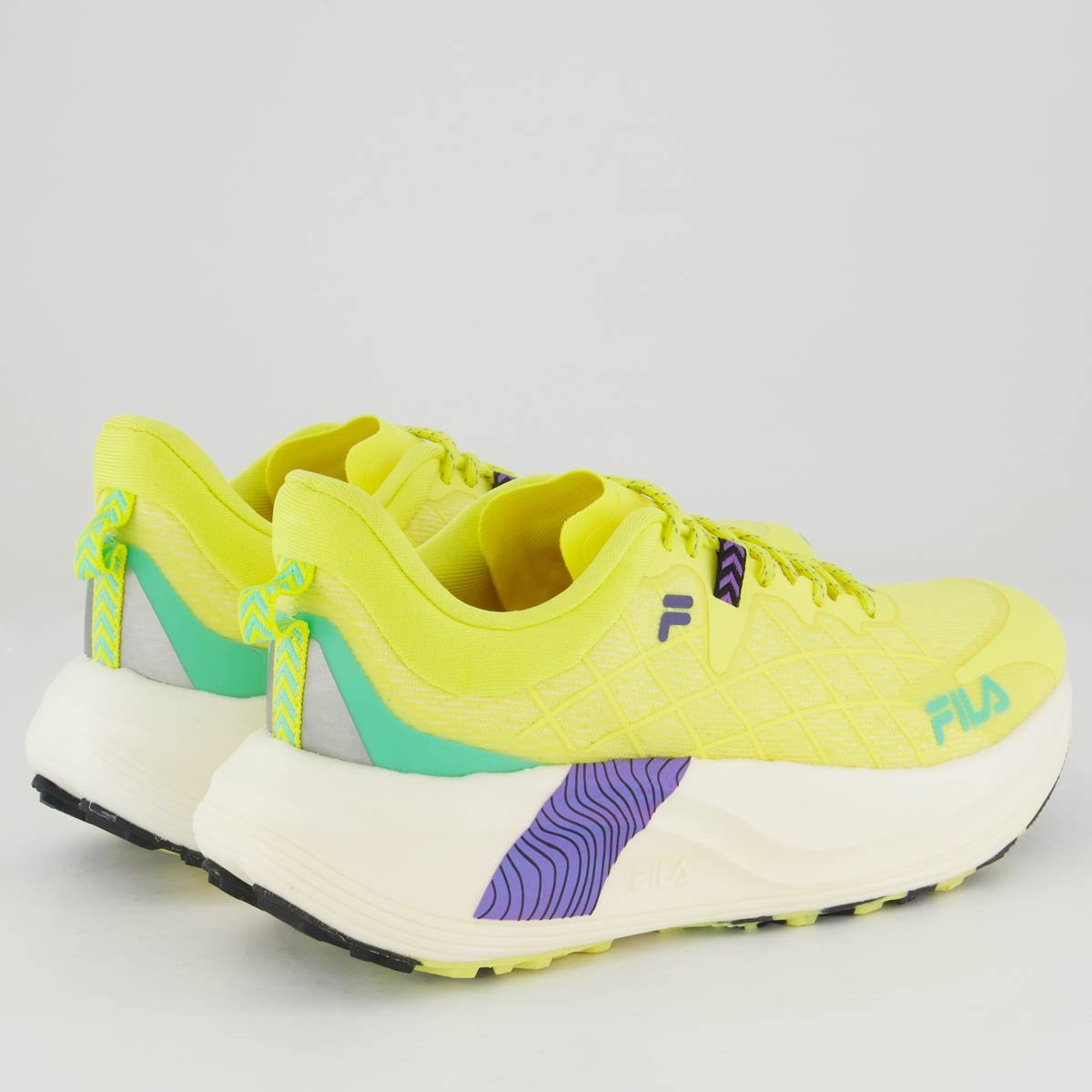 Tênis Fila Racer Skytrail Feminino Amarelo e Roxo Amarelo/Roxo 3