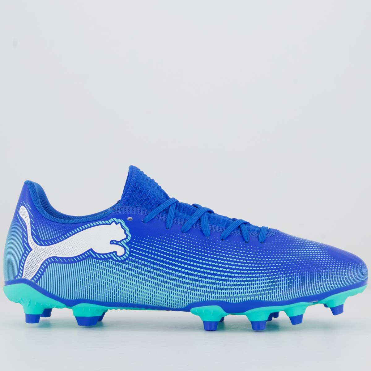 Chuteira Puma Future Z 4.4 NJr FG/AG BDP Campo Laranja e Dourada