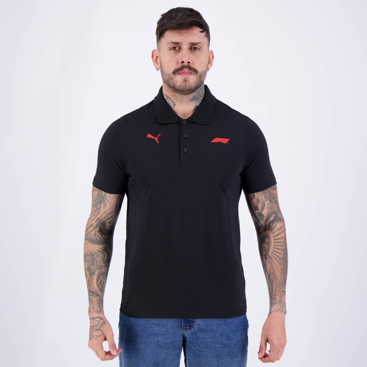 Polo Puma F1 ESS Logo Preta