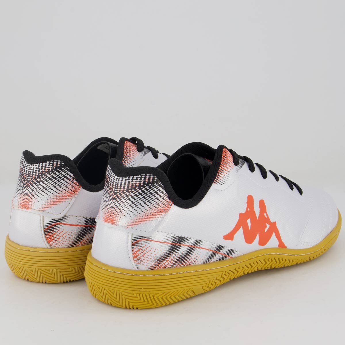 Chuteira Kappa Rapid Futsal Prata e Laranja Prata/Laranja 3