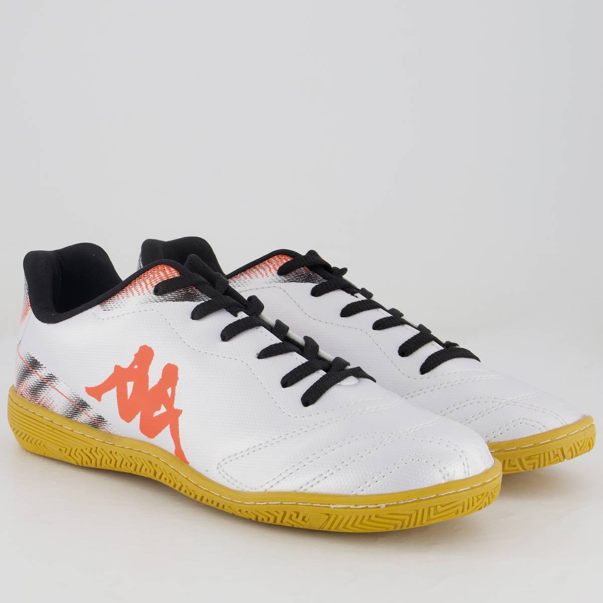 Chuteira Kappa Rapid Futsal Prata e Laranja Prata/Laranja 2