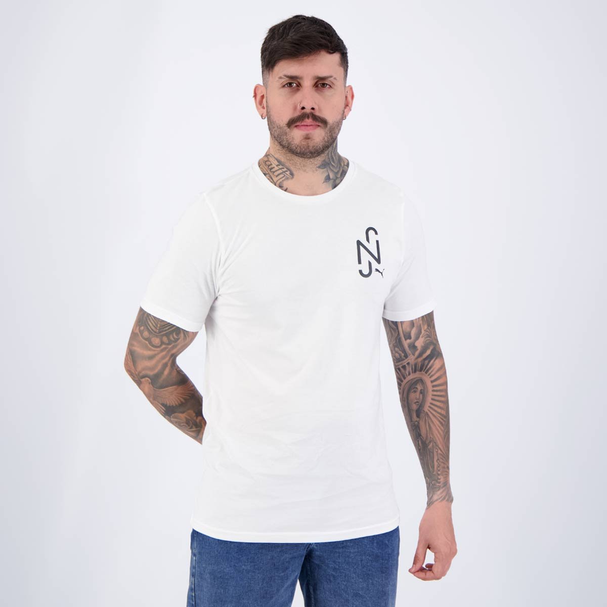Camiseta Puma Neymar JR Relaxed Fit Branca Branco 2