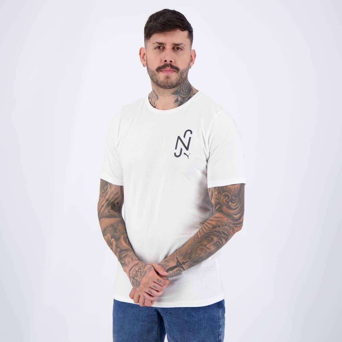 Camiseta Puma Neymar JR Relaxed Fit Branca Branco 3