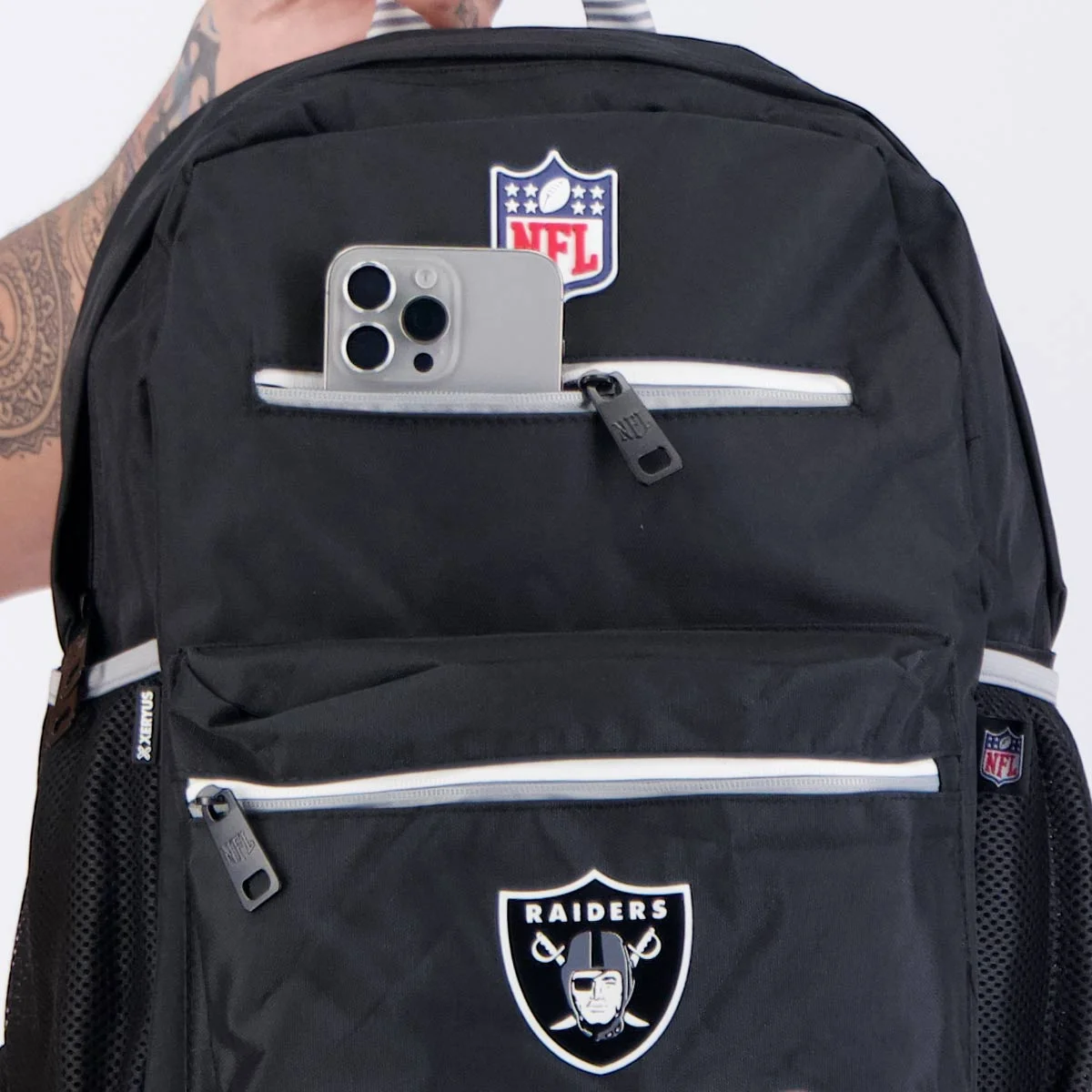 Mochila NFL Raiders Esportiva Preto 5
