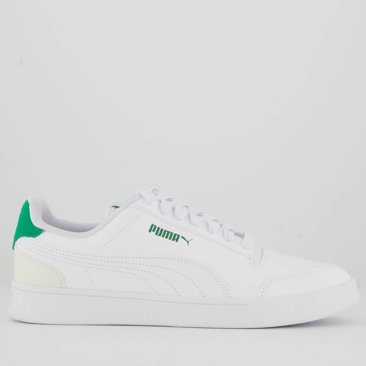 Tênis Puma Shuffle Branco e Verde Branco/Verde 1