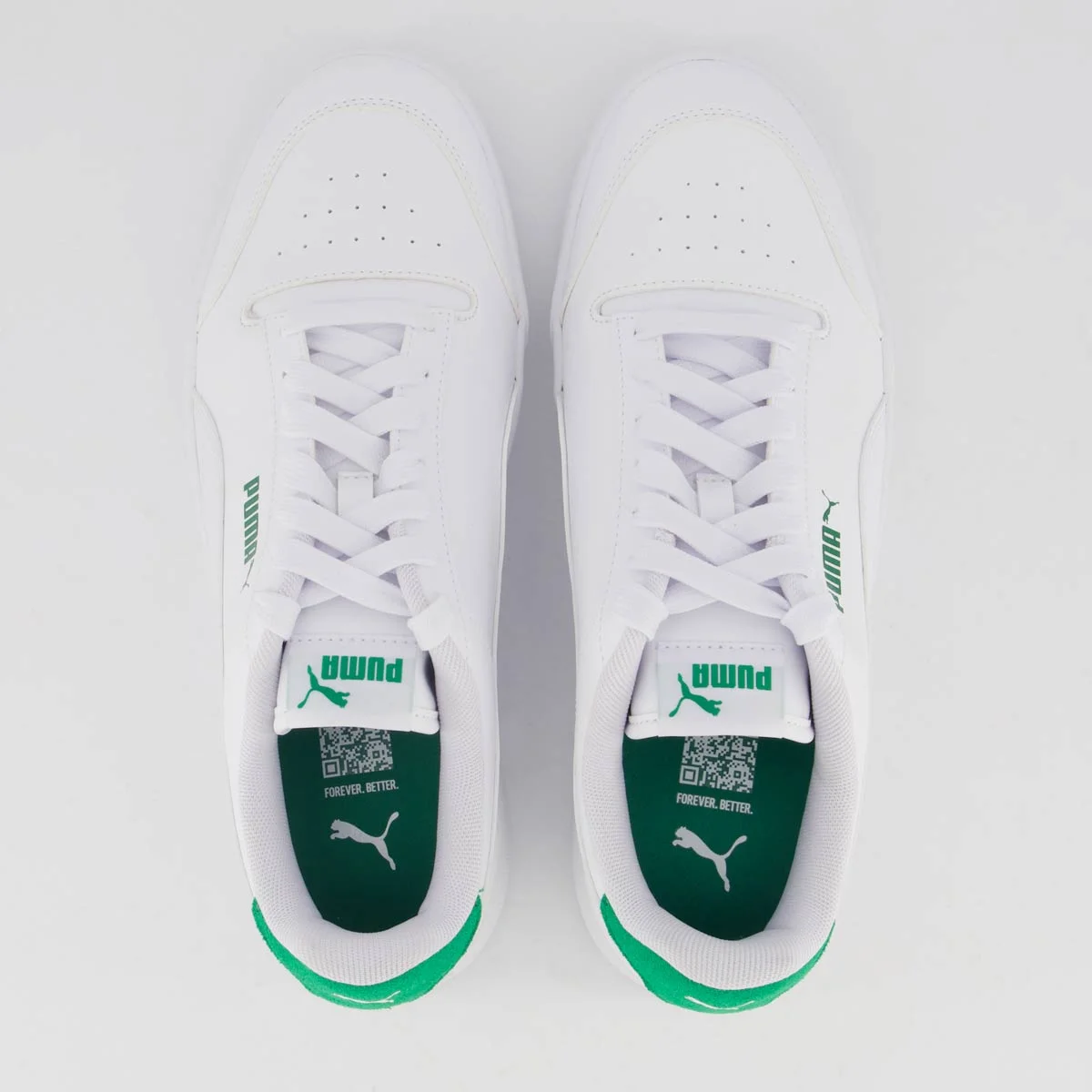 Tênis Puma Shuffle Branco e Verde Branco/Verde 4