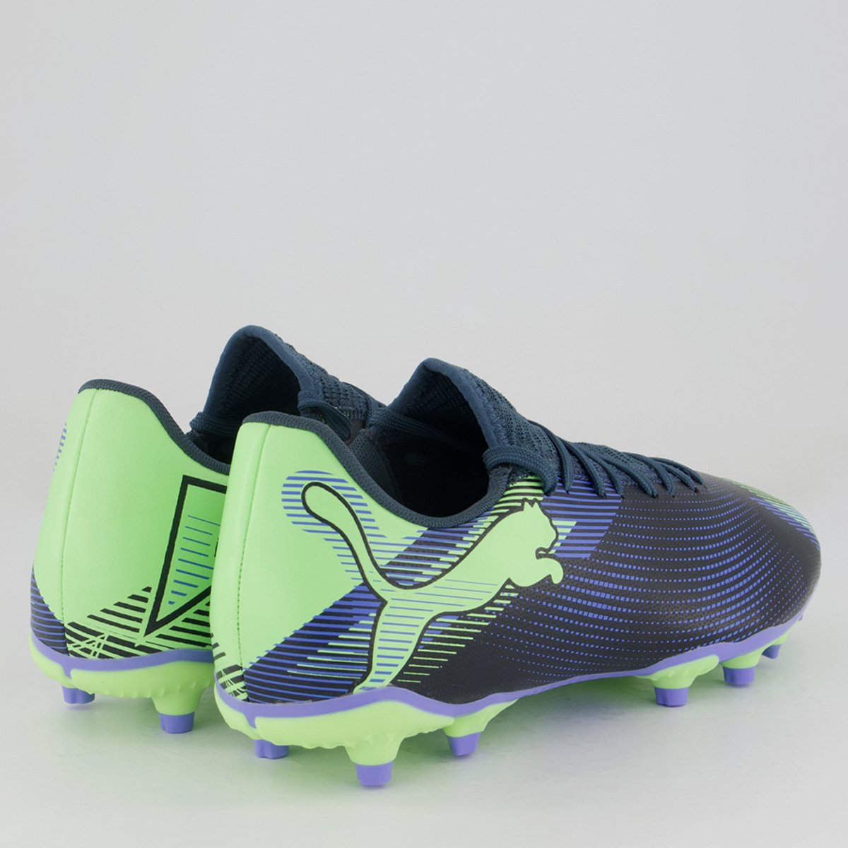 Chuteira Puma Future 7 Play FG/AG Campo Preta e Verde Preto/Verde 3