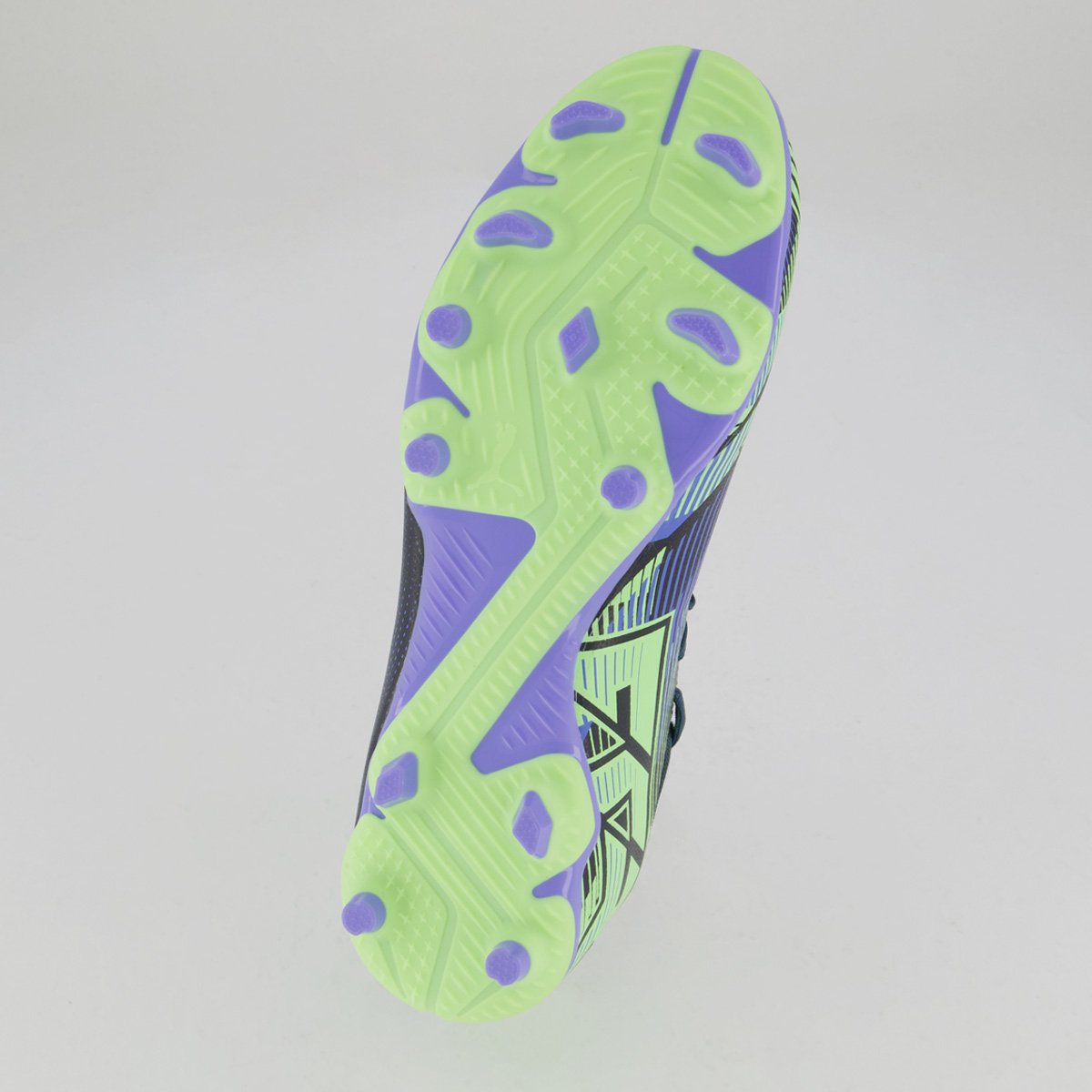 Chuteira Puma Future 7 Play FG/AG Campo Preta e Verde Preto/Verde 5