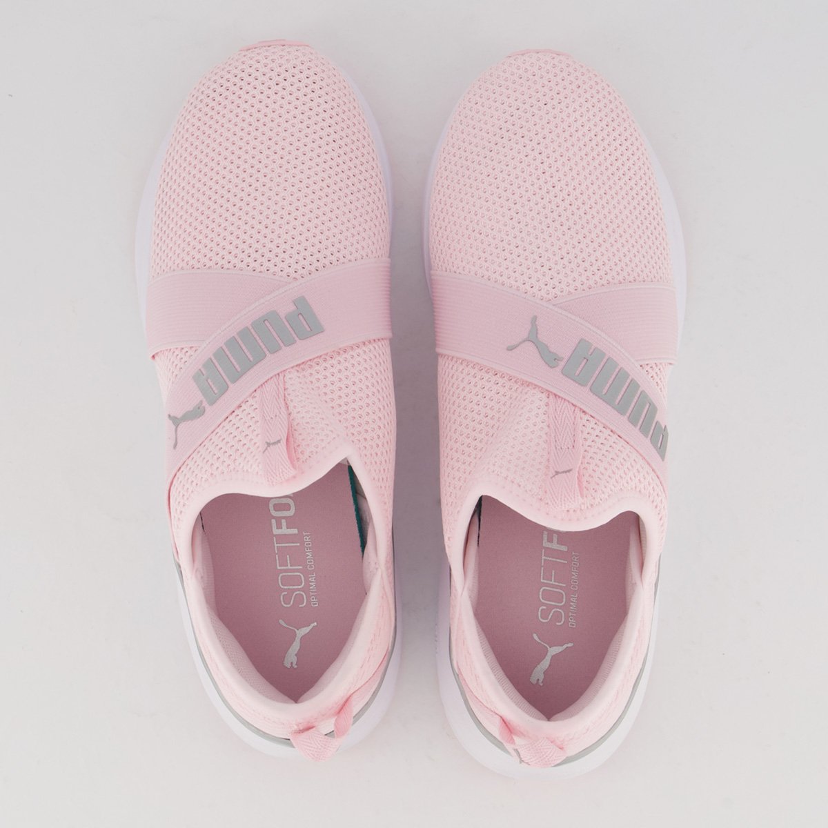 Tênis Puma Softride Harmony Slip Feminino Rosa e Branco Rosa/Branco 4