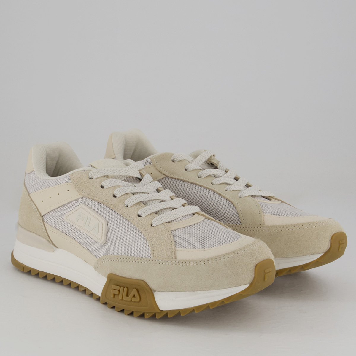 Tênis Fila Retro Blazer Bege e Branco Bege/Branco 2