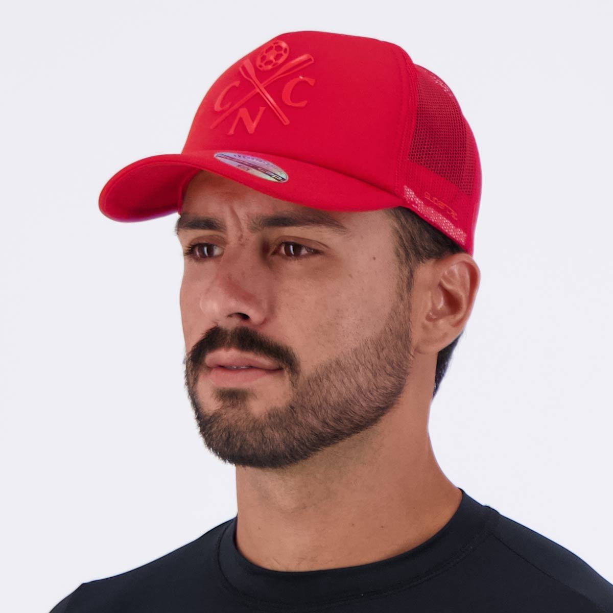 Boné Náutico Trucker Vermelho Vermelho 5