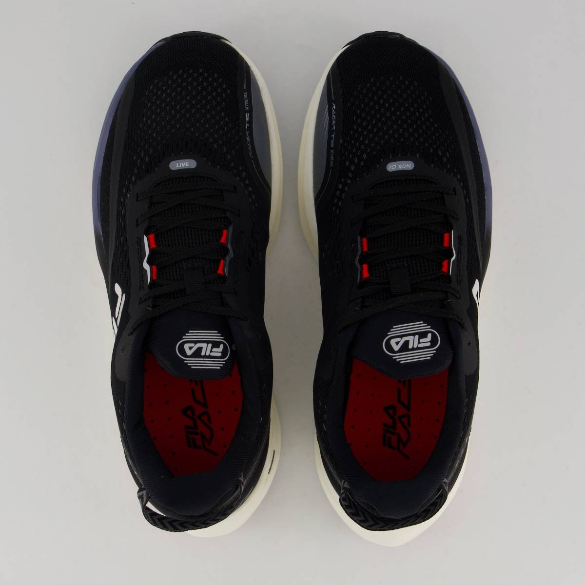 Tênis Fila Racer T2 Extreme Preto Azul Granito e Vermelho Preto/Azul 4
