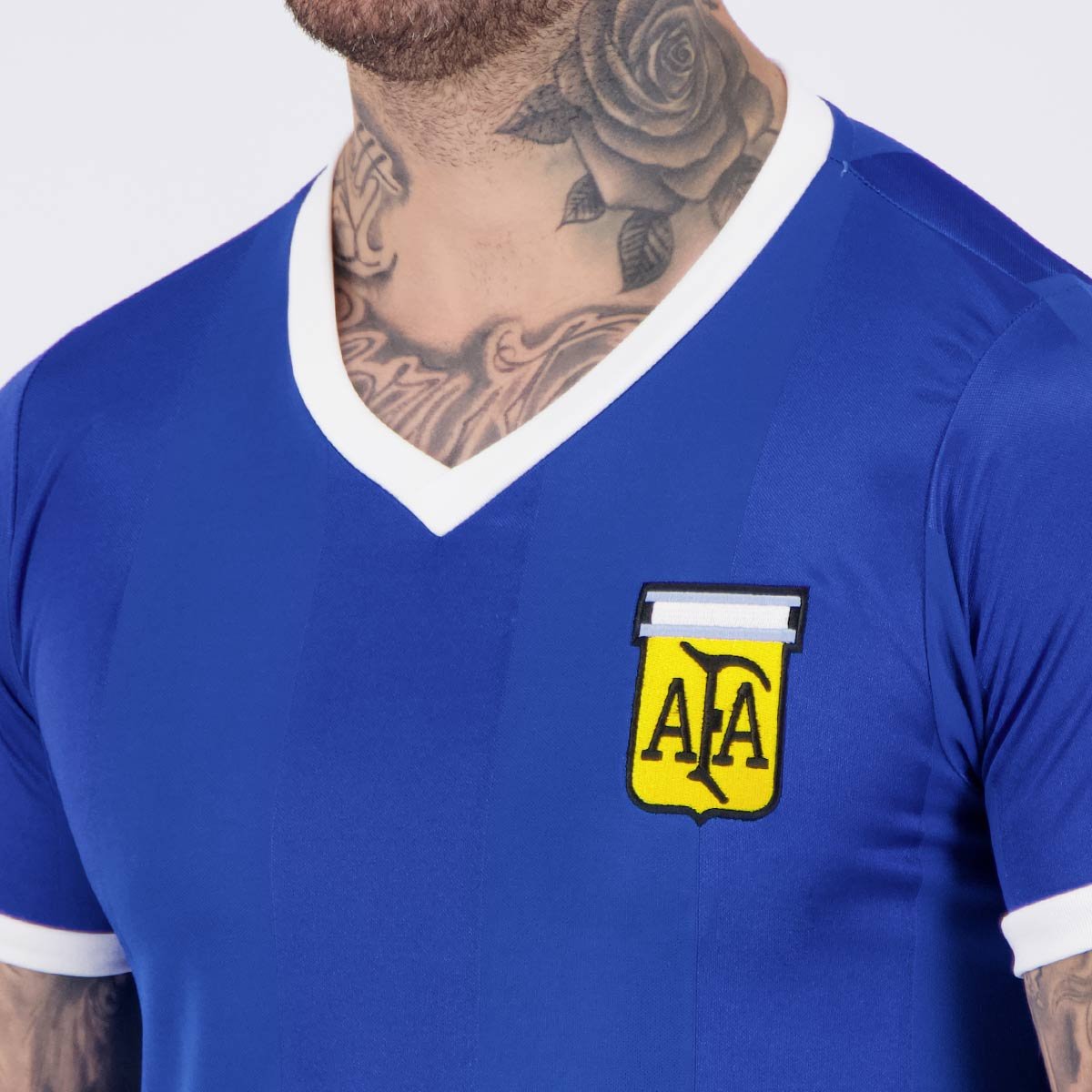 Camisa Argentina Retrô Copa 1986 Azul Azul 5