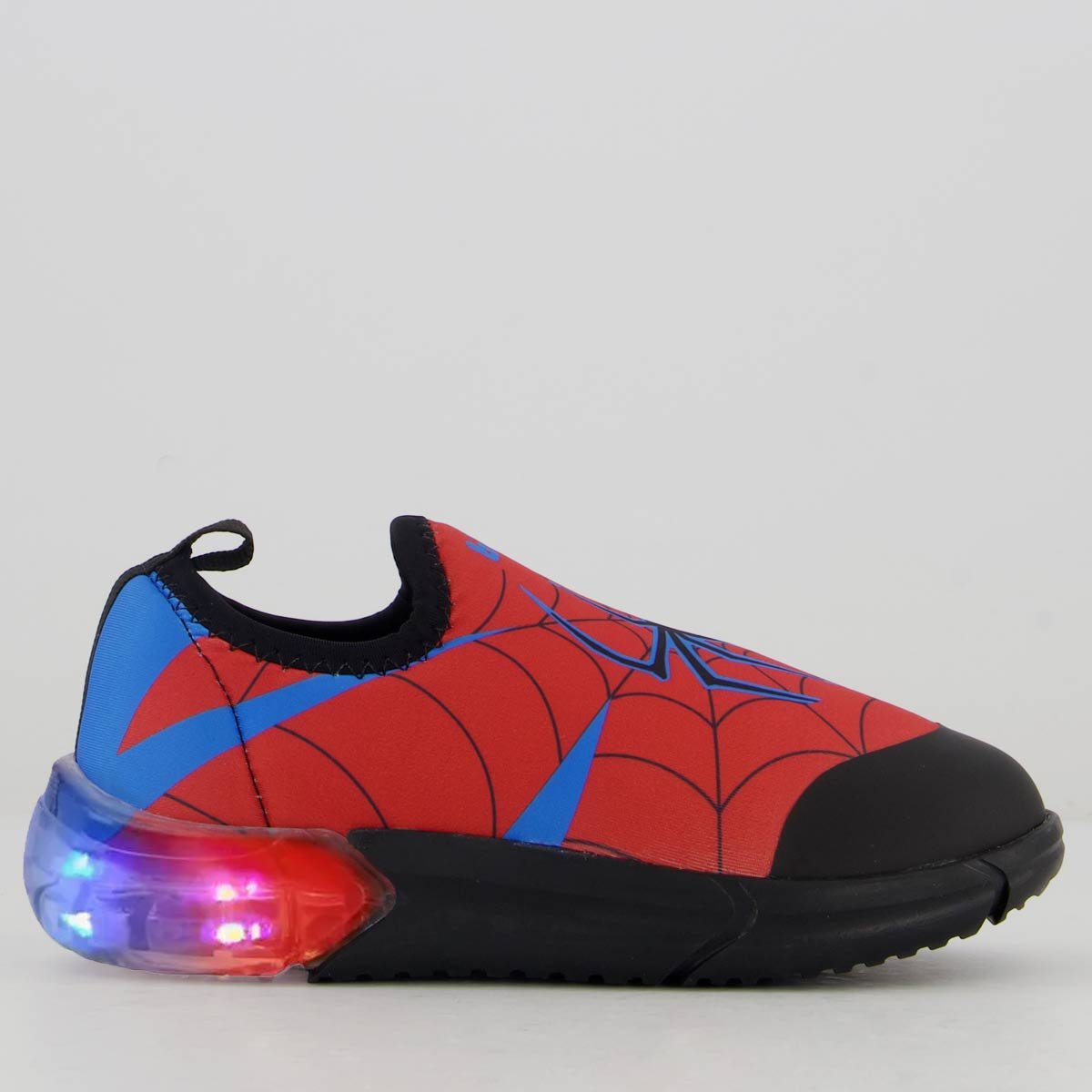 Tênis Bibi Luzes Space Homem Aranha Infantil Vermelho Vermelho 1