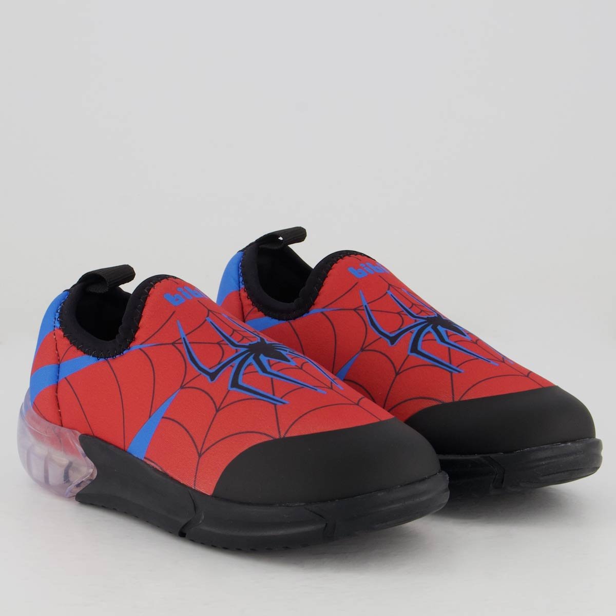 Tênis Bibi Luzes Space Homem Aranha Infantil Vermelho Vermelho 2