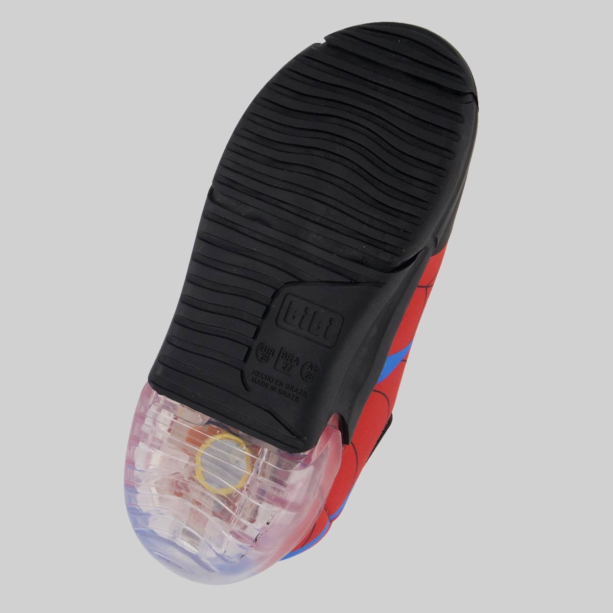 Tênis Bibi Luzes Space Homem Aranha Infantil Vermelho Vermelho 5