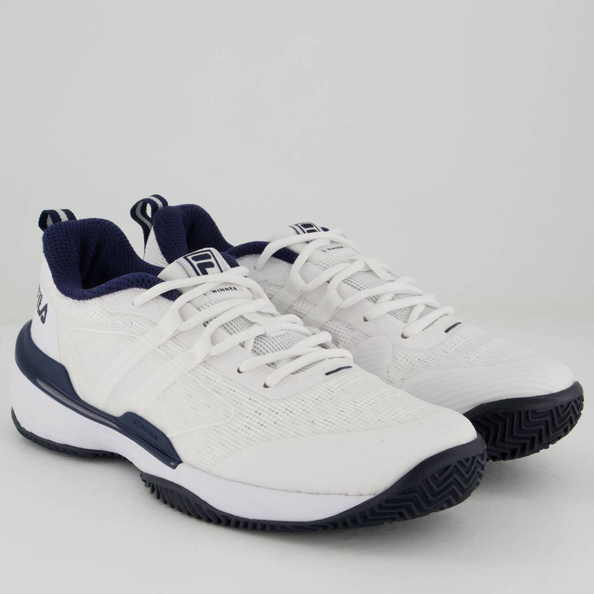 Tênis Fila Winner Clay Branco Marinho e Verde Branco/Azul 2