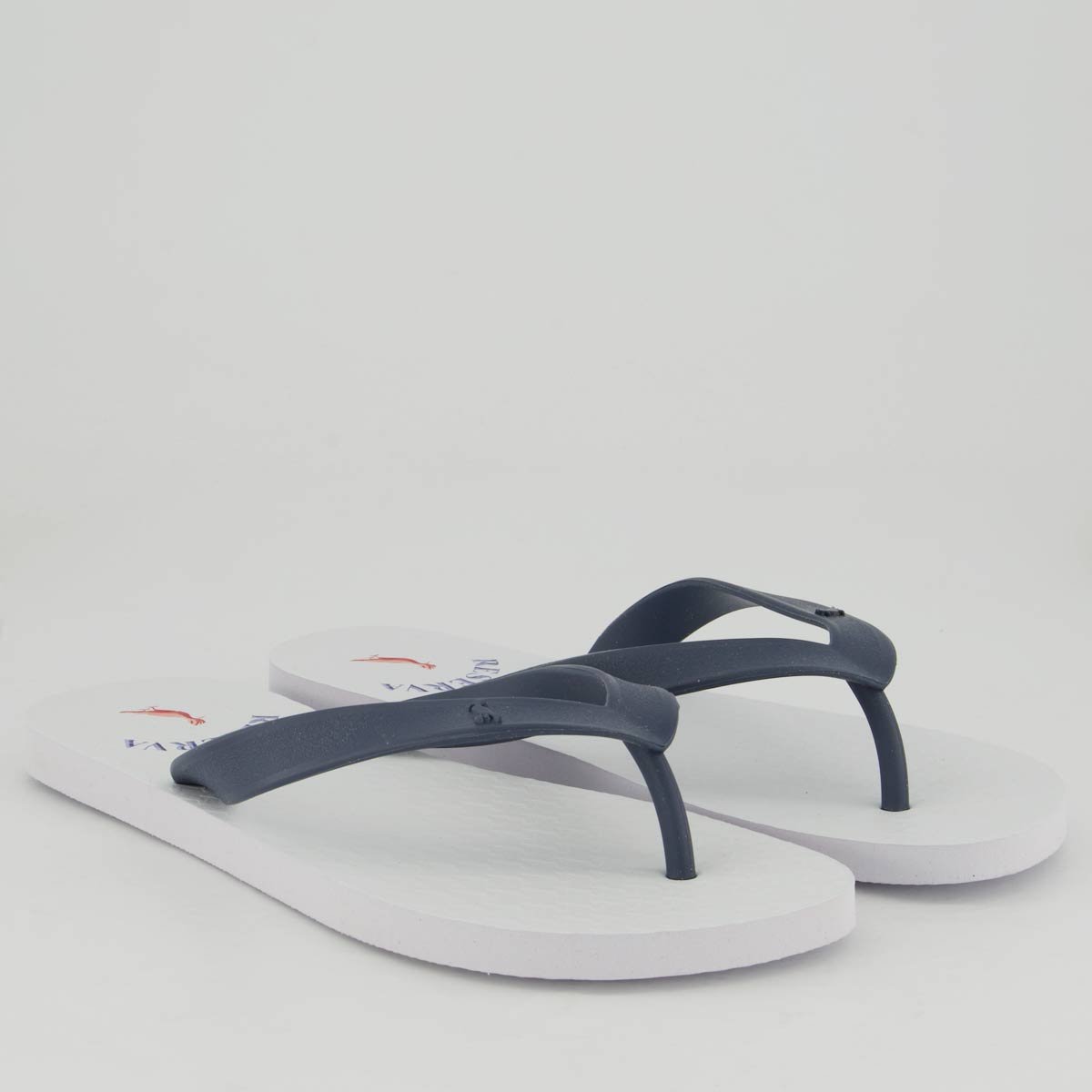 Chinelo Reserva Yatch Branco e Marinho Branco/Azul 3
