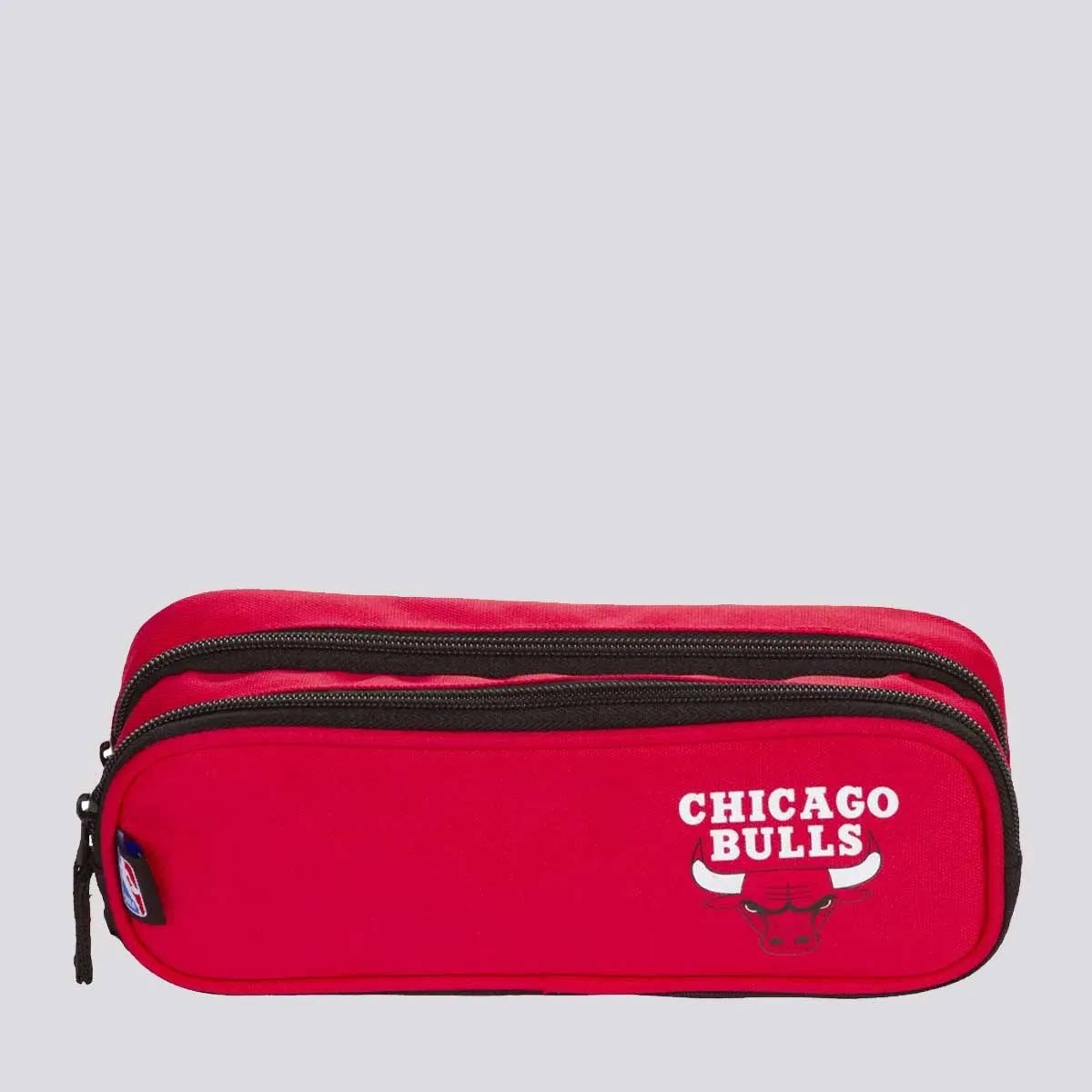 Kit Sestini Mochila Saquinho e Estojo Chicago Bulls Vermelho Vermelho 4