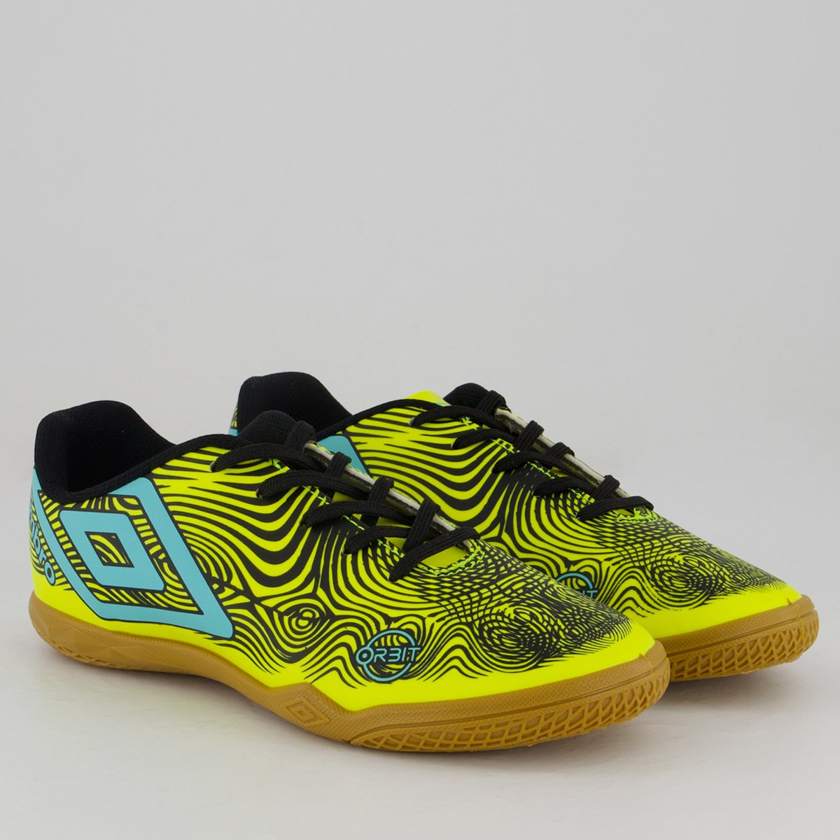 Chuteira Umbro Orbit Futsal Juvenil Verde e Preta Verde/Preto 2