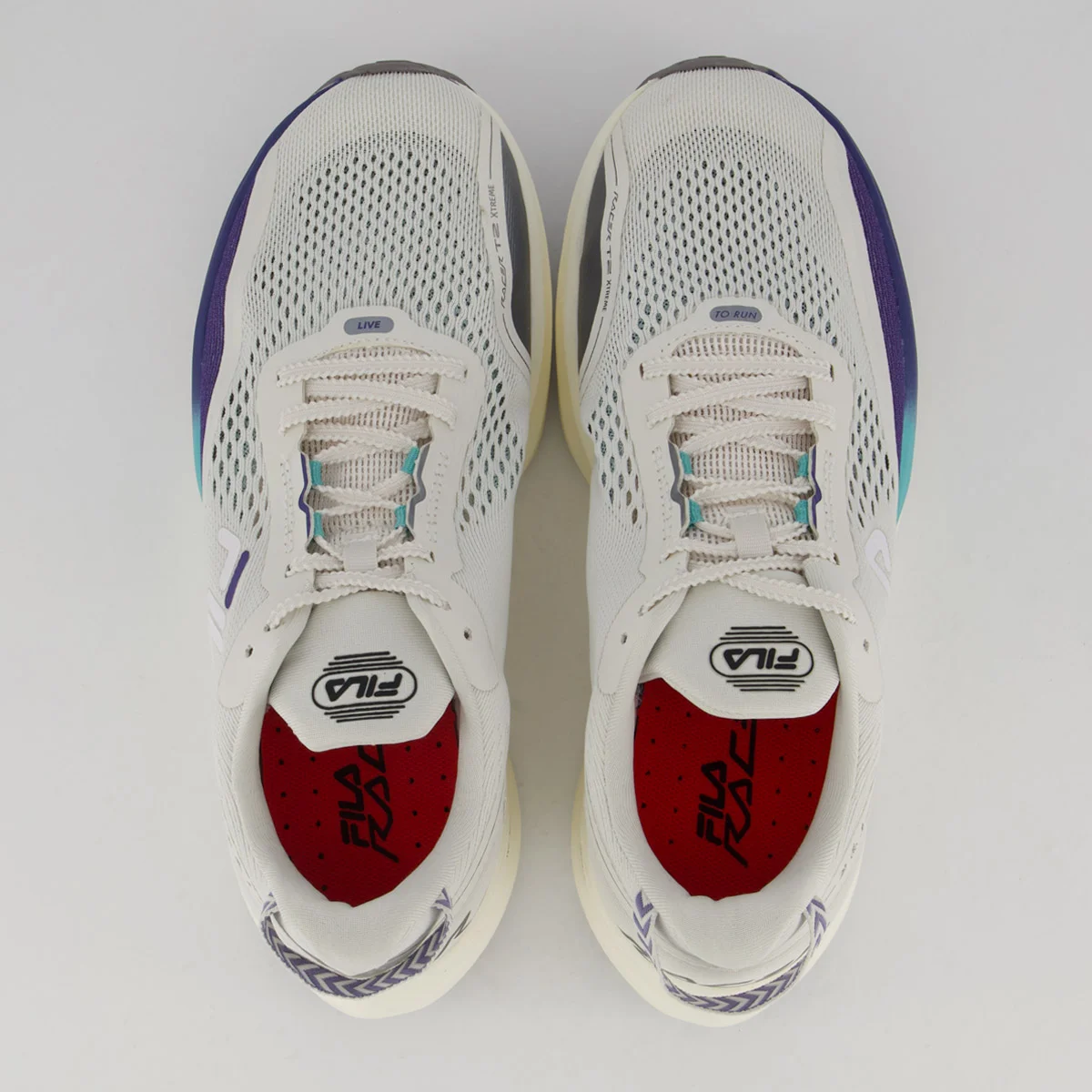 Tênis Fila Racer T2 Extreme Off White e Azul Branco/Azul 4