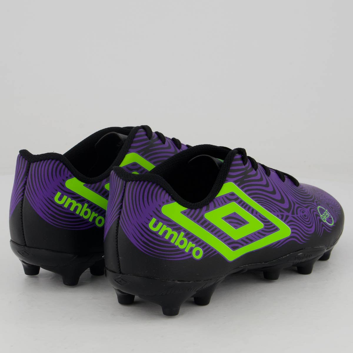Chuteira Umbro Orbit Campo Juvenil Preta e Verde Preto/Verde 3