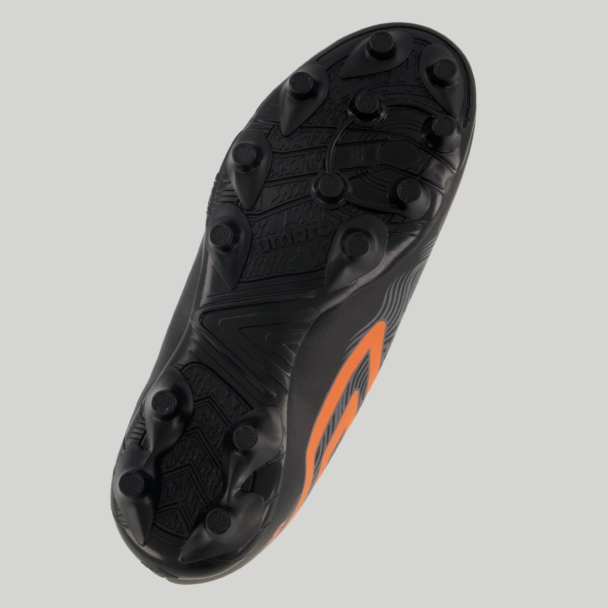 Chuteira Umbro Orbit Campo Juvenil Preta e Laranja Preto/Laranja 5