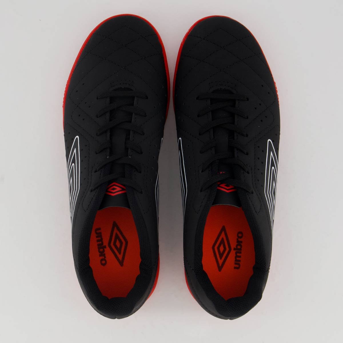 Chuteira Umbro Neo Striker Futsal Preta Vermelha e Branca Preto/Vermelho 4