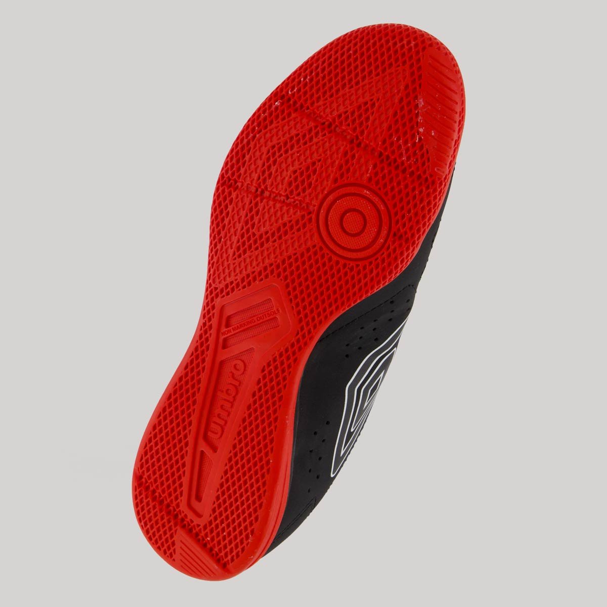 Chuteira Umbro Neo Striker Futsal Preta Vermelha e Branca Preto/Vermelho 5