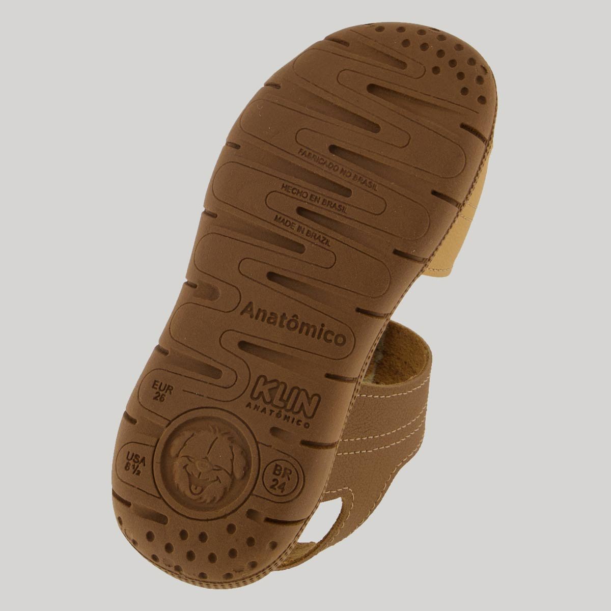 Papete Klin Tic Tac Infantil Marrom e Bege Marrom/Bege 5