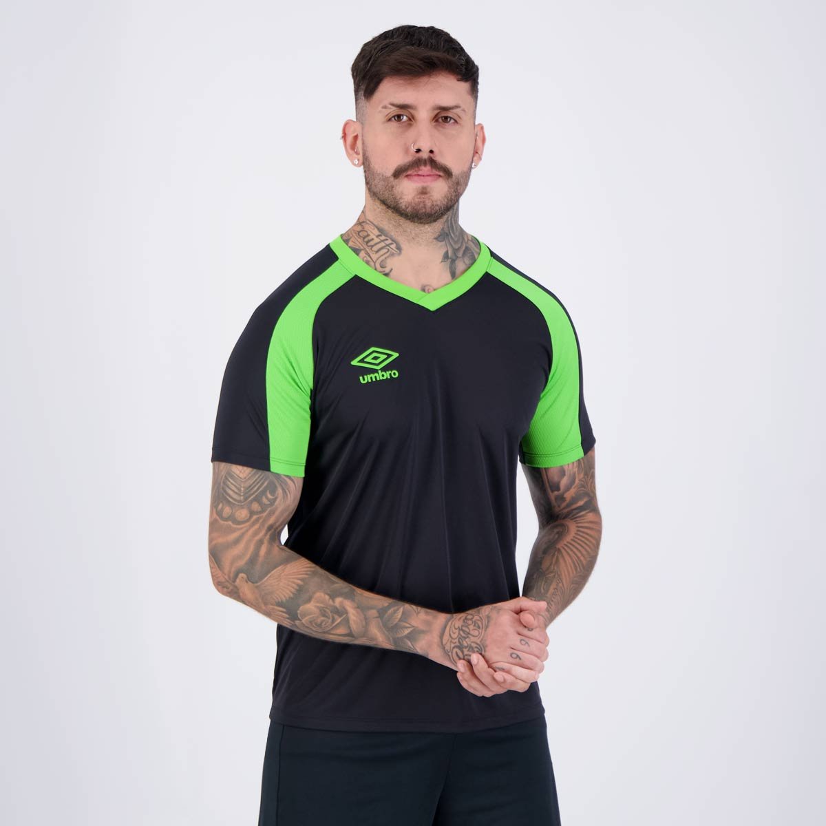 Camisa Umbro Raptor Preto e Verde Preto/Verde 2
