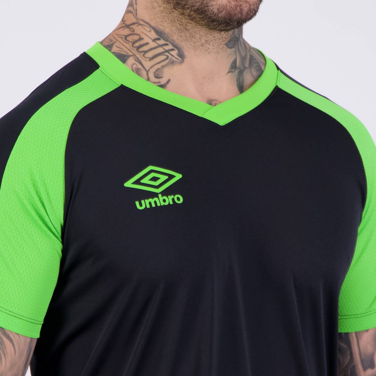 Camisa Umbro Raptor Preto e Verde Preto/Verde 5