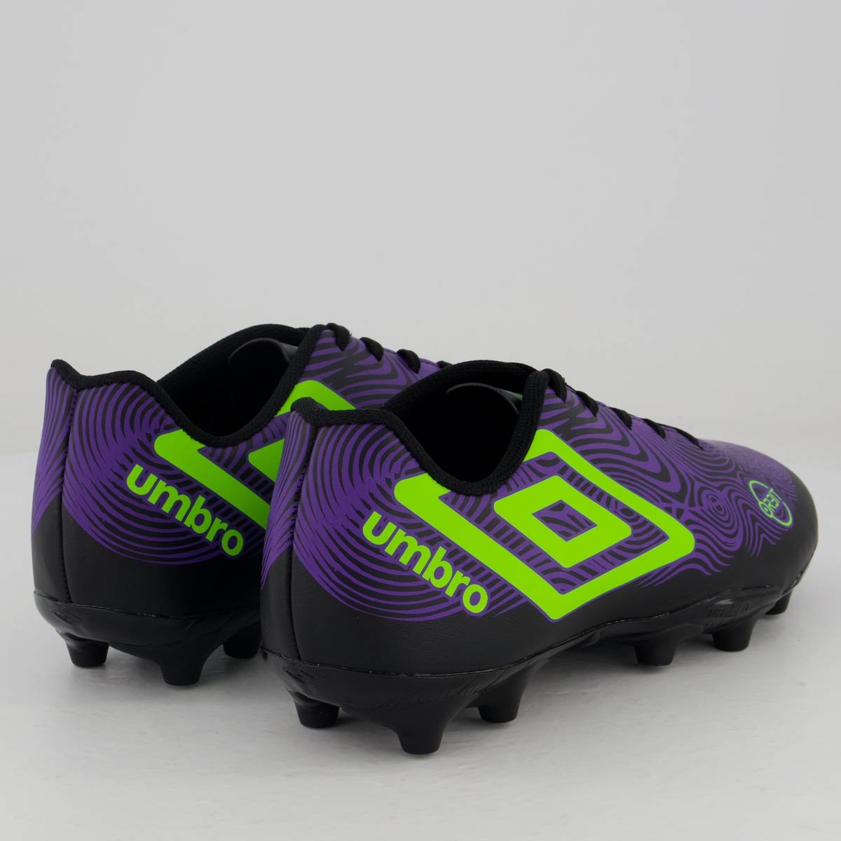Chuteira Umbro Orbit Campo Preta e Verde Preto/Verde 3
