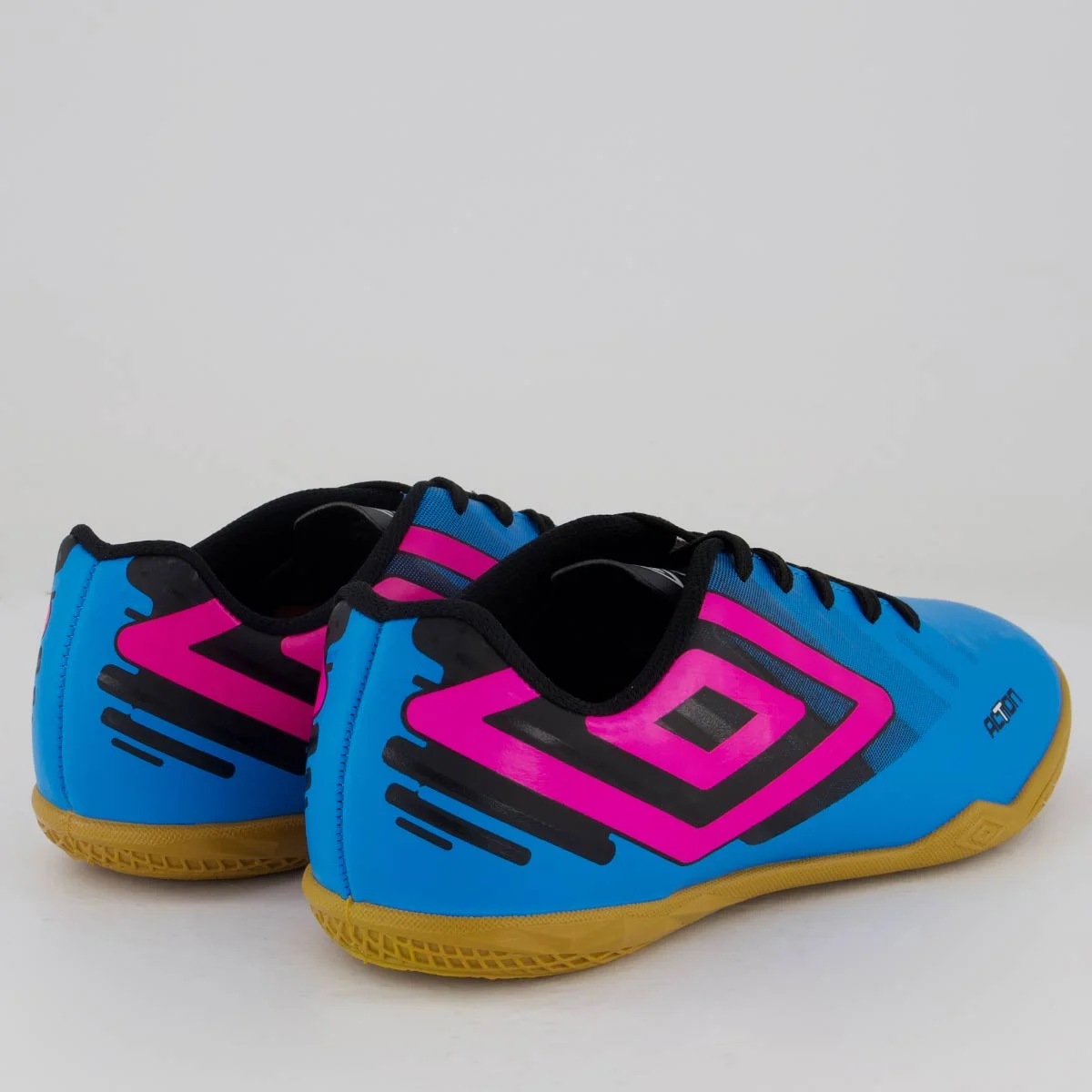 Chuteira Umbro Action Futsal Azul e Rosa Azul/Rosa 3