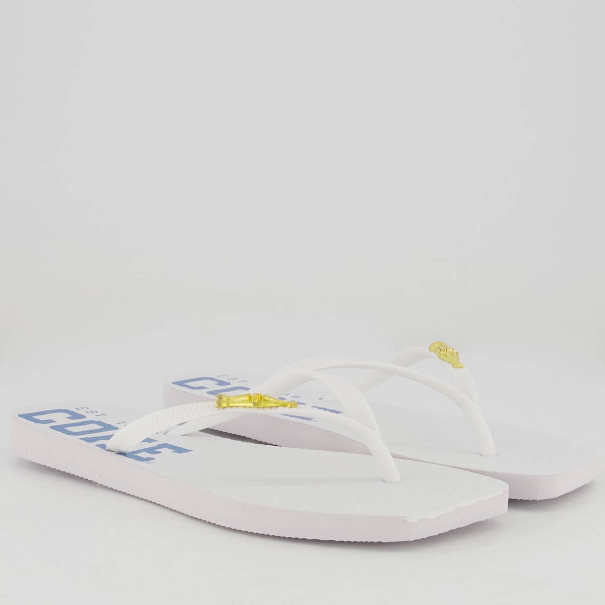 Chinelo Coca Cola Bianco Square Feminino Branco Branco 3