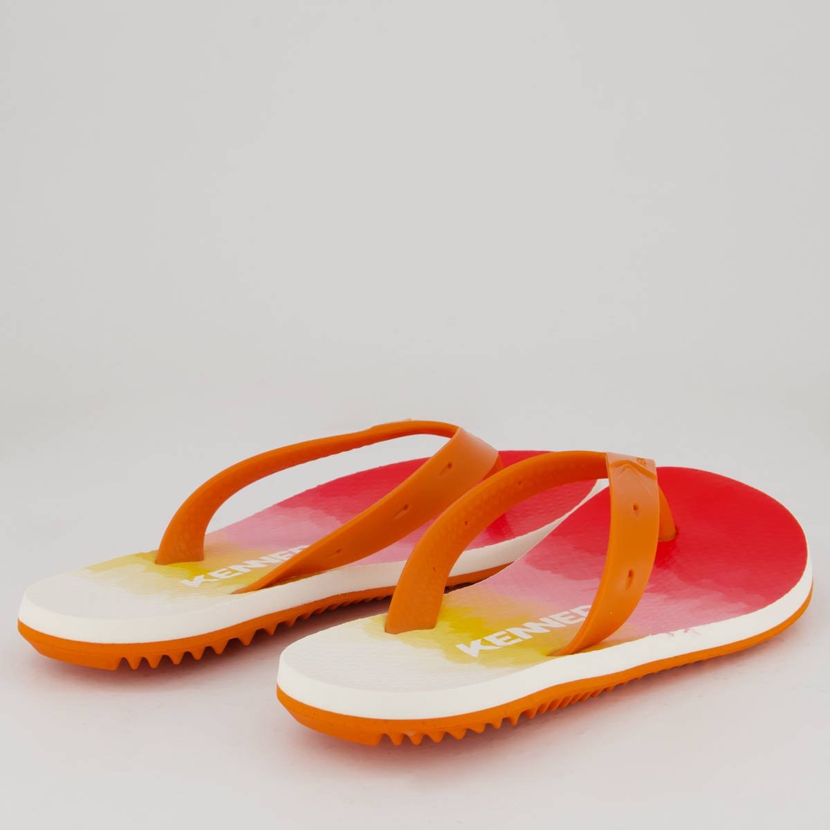 Chinelo Kenner Summer Laranja e Branco Laranja/Branco 4