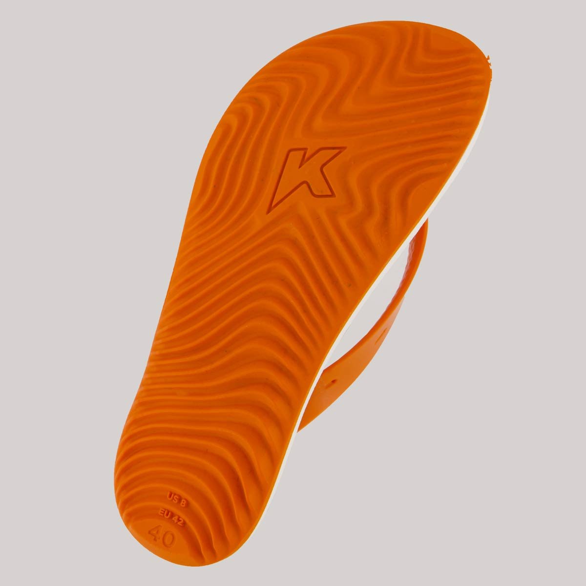 Chinelo Kenner Summer Laranja e Branco Laranja/Branco 5