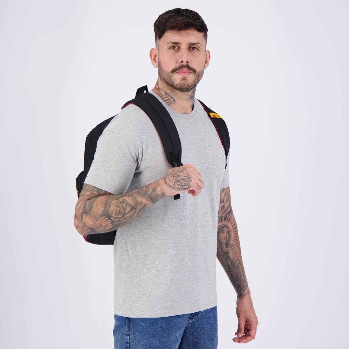 Mochila NBA Legend Miami Preta Preto 2