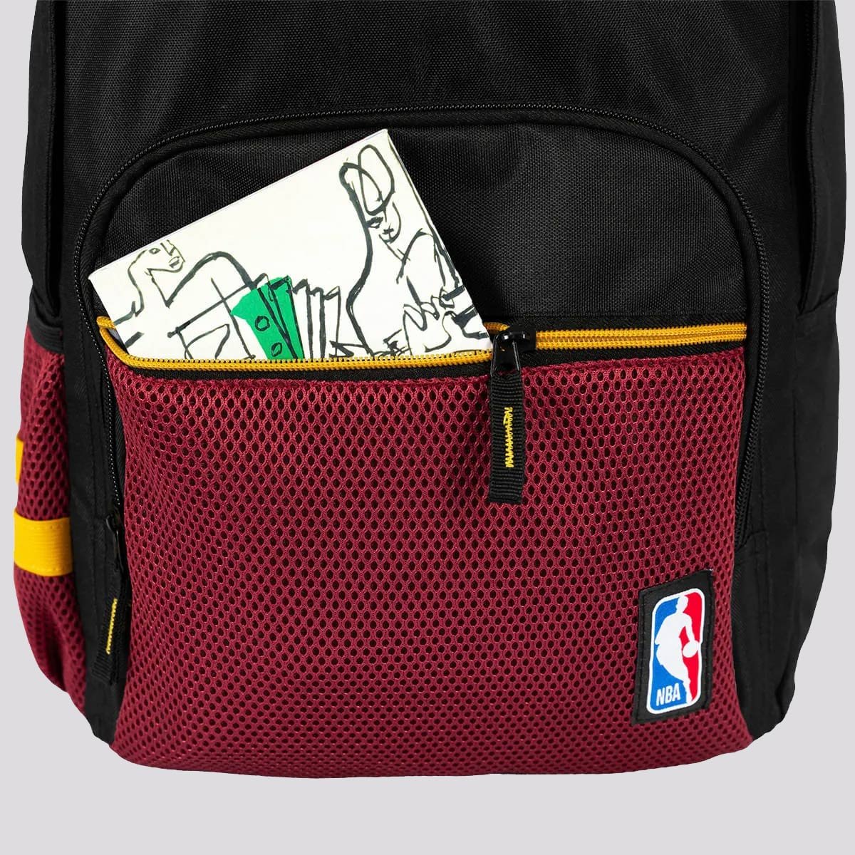 Mochila NBA Legend Miami Preta Preto 8