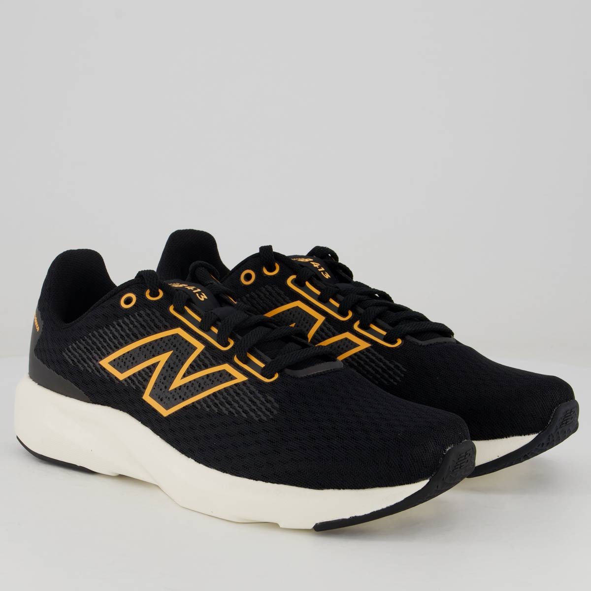 Tênis New Balance 413 V3 Preto e Laranja Preto/Laranja 2