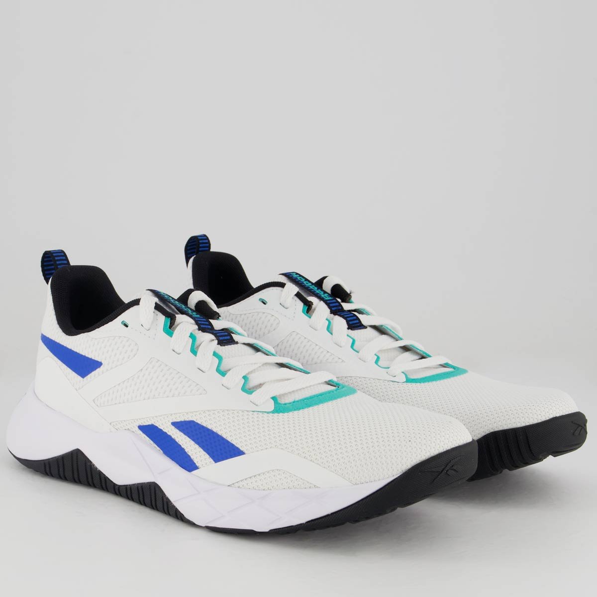 Tênis Reebok NFX Trainer Branco Azul e Verde Branco 2